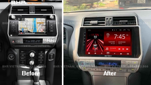 Màn hình DVD Android liền camera 360 Toyota Prado 2017 - nay | Gotech GT360